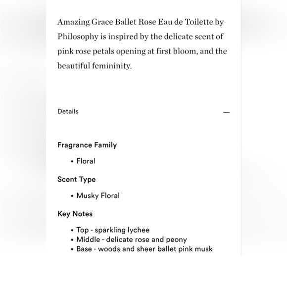 Philosophy Amazing Grace Ballet Rose - 2 oz - Picture 4 of 4